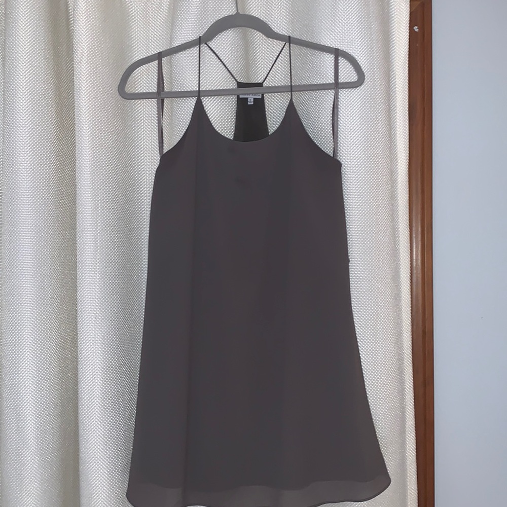 Gray Mini Cocktail Dress